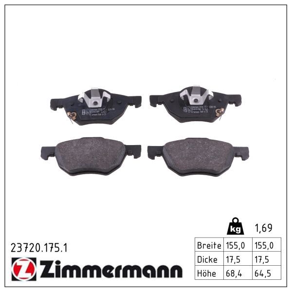 Bremsbelagsatz, Scheibenbremse