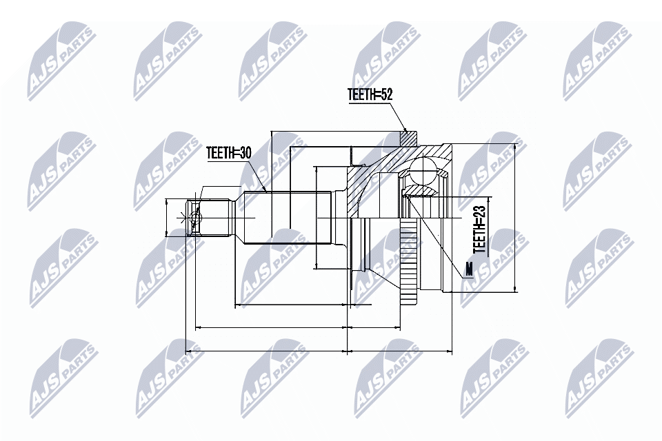 NTY NPZ-HY-513 Gelenksatz, Antriebswelle