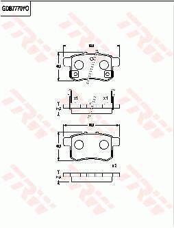 TRW DISC BRAKE PADS - TecDoc Only