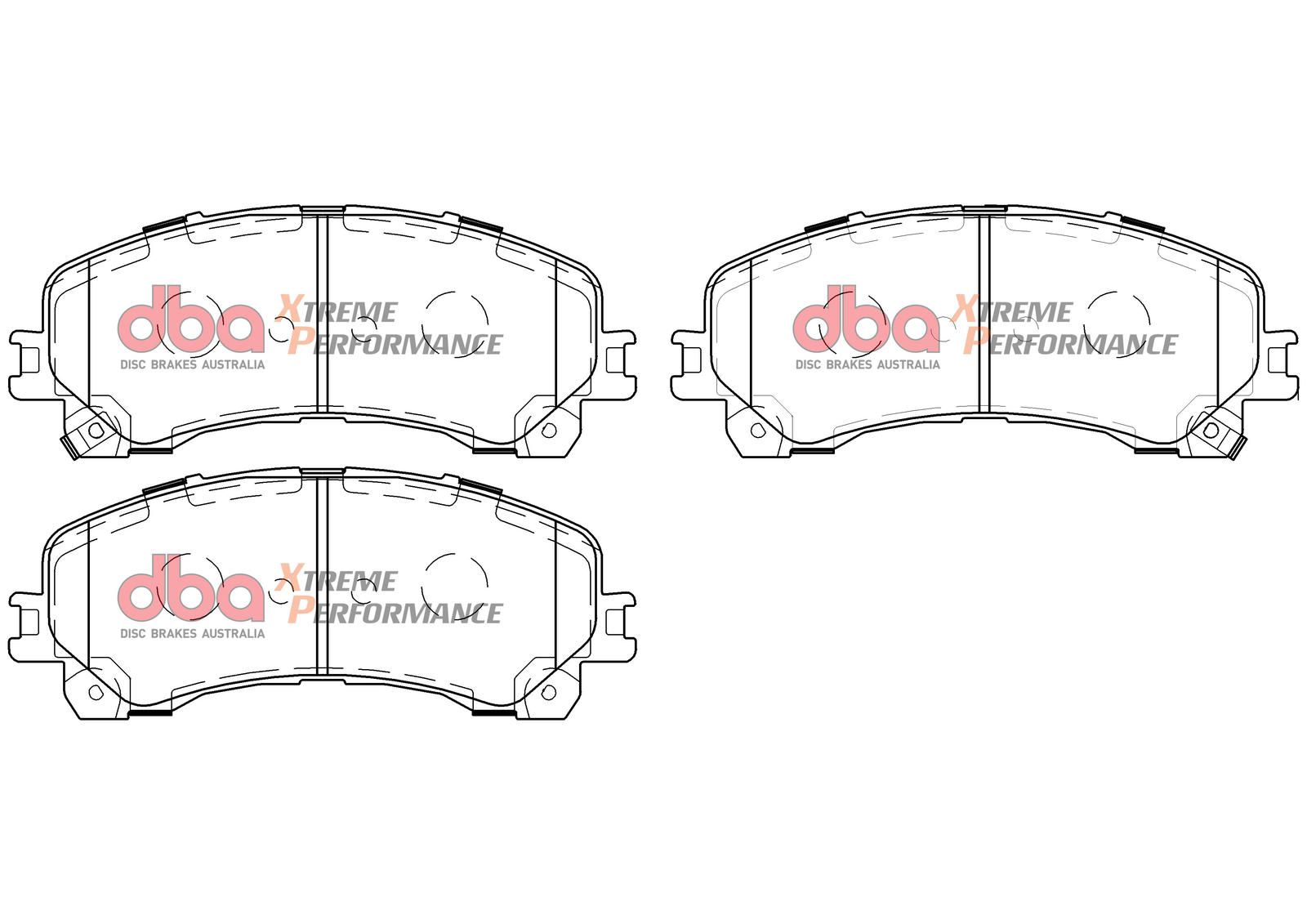 DBA XP PERFORMANCE BRAKE PADS [ Holden Colorado 2016-on F ] - TecDoc Only