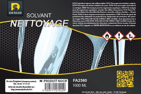 SOLVANT NETTOYAGE 1L