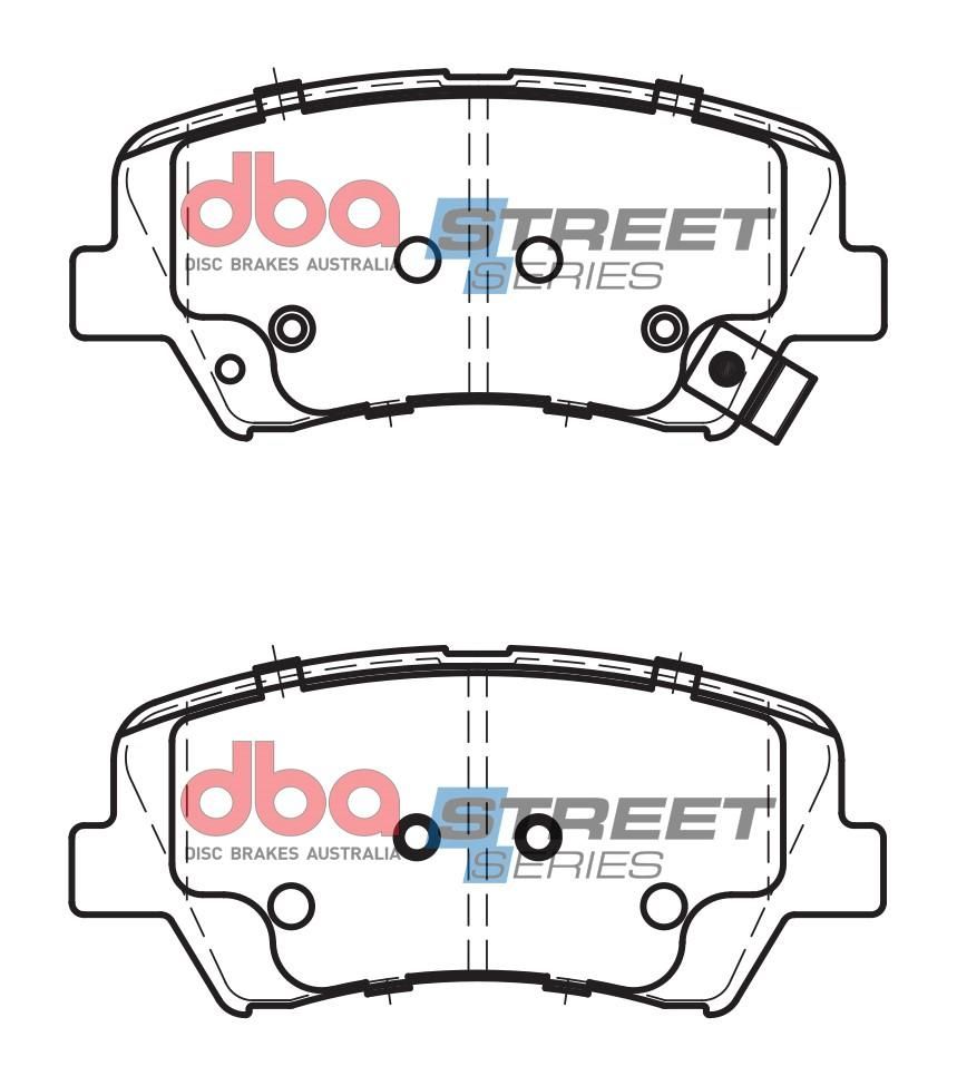 DBA SS STREET SERIES BRAKE PADS [Kia Cerato, Rondo / Hyundai Elantra, i30, Veloster / 2011-> F ] - TecDoc Only