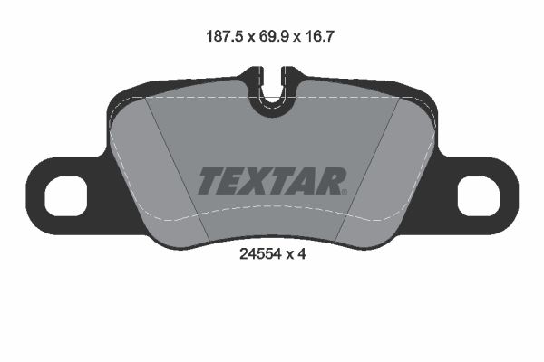 2455404 TEXTAR fékbetétkészlet, tárcsafék