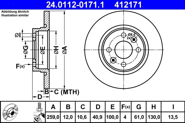 Brake Disc 24.0112-0171.1