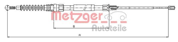 Cable Pull, parking brake 10.7518