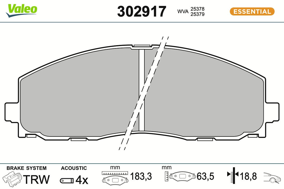 Bremsbelagsatz, Scheibenbremse