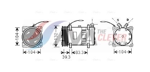 UVAK056 AVA QUALITY COOLING kompresszor, klíma