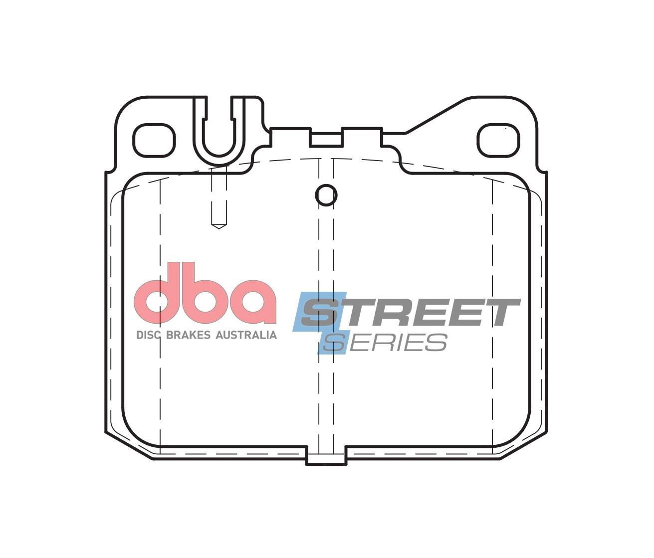 DBA SS STREET SERIES BRAKE PADS [ Mercedes Benz 1972 - 1991 F ] - TecDoc Only