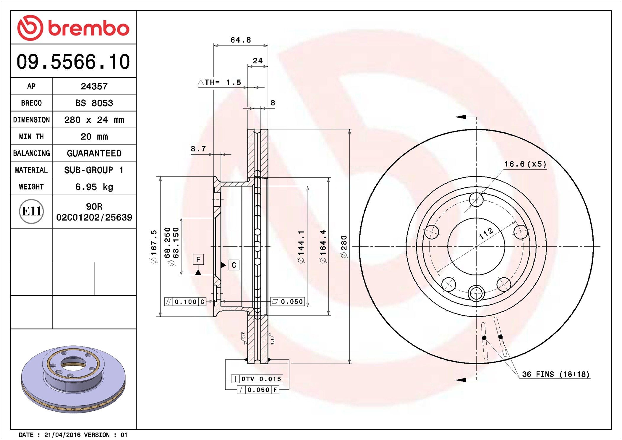 VW TRANSPORTER T4 94-04 (FRT) - TecDoc 1