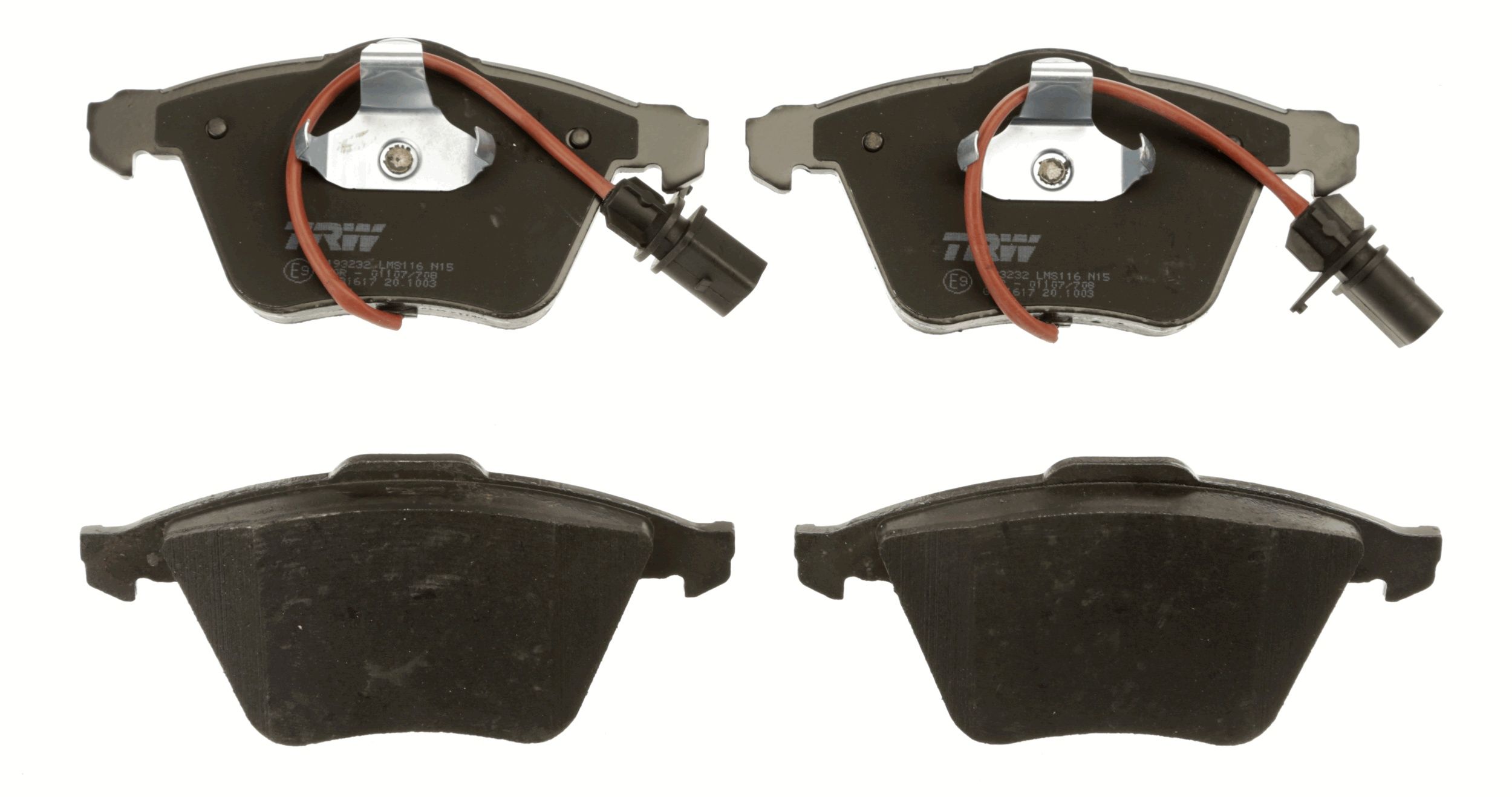 TRW DISC BRAKE PADS - TecDoc 2