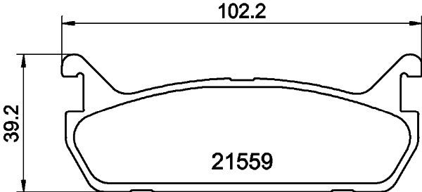 Brake Pad Set, disc brake 8DB 355 016-601