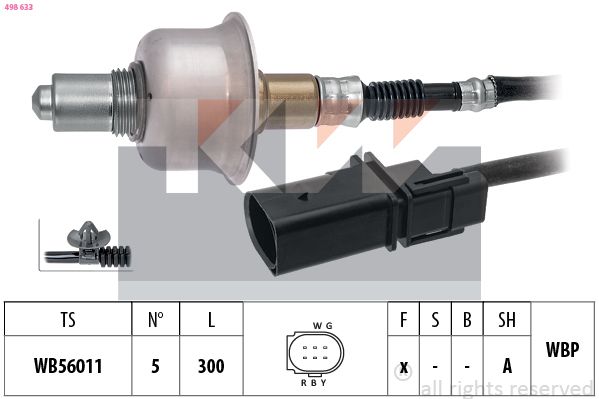 498 633 KW Made in Italy - OE Equivalent lambdaszonda