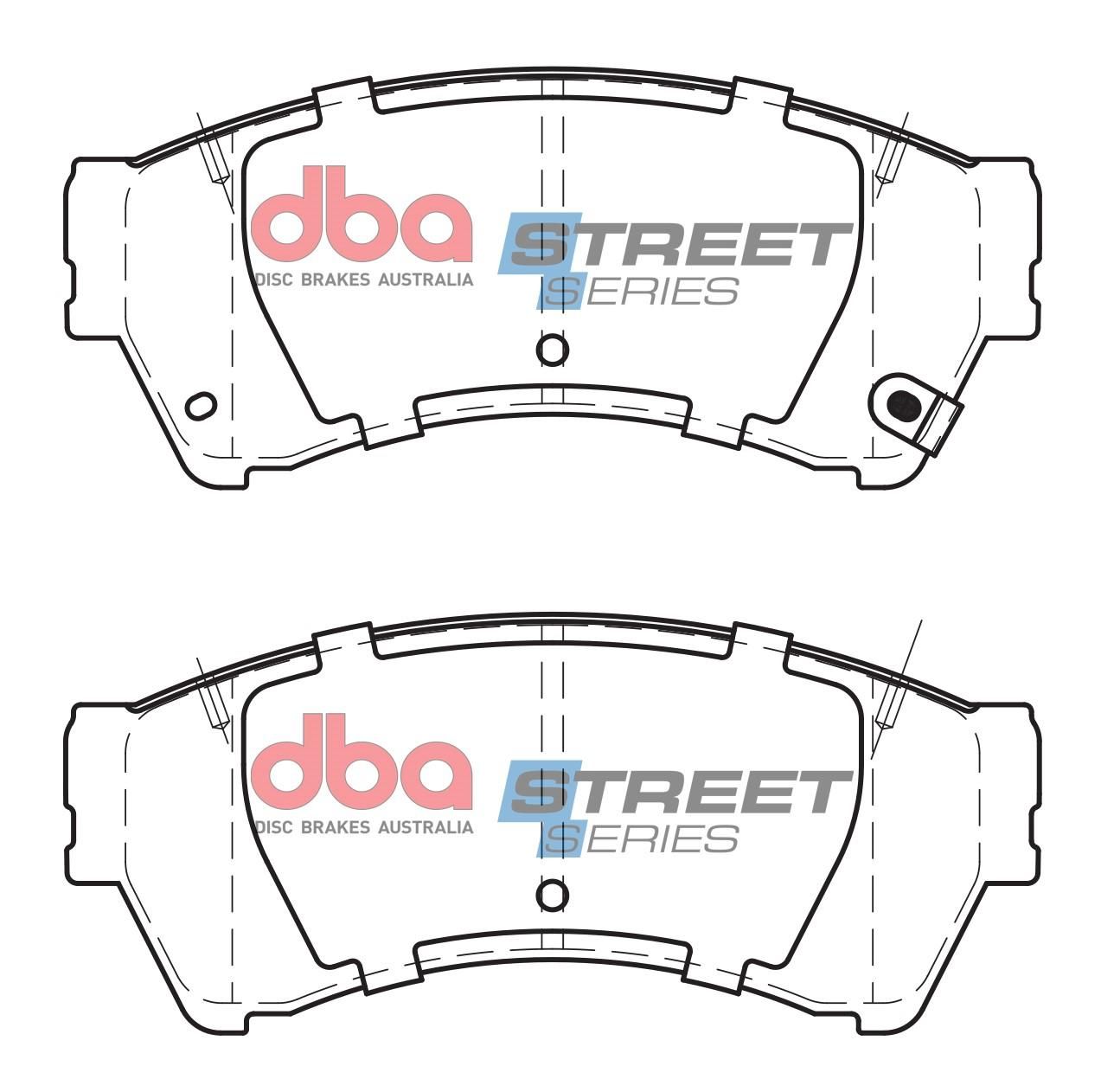 DBA SS STREET SERIES BRAKE PADS [ Mazda 6 2005-2014 F ] - TecDoc Only
