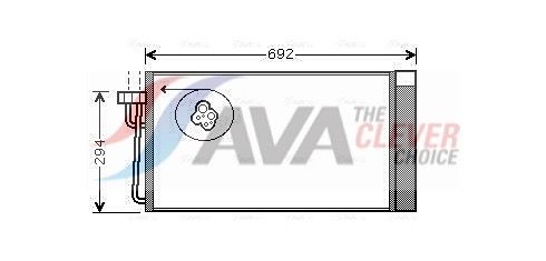 AVA QUALITY COOLING BWA5273D - Kondensator, Klimaanlage ** CLEVER FIT **