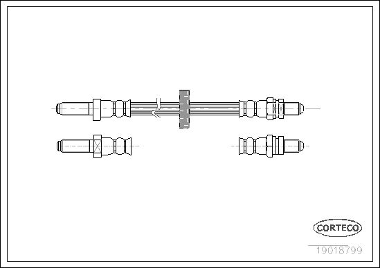 FLEXIBLE DE FREIN FORD ESCORT-OR  0705