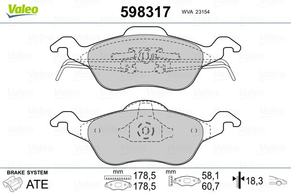 PLAQ FREIN FORD FOCUS  .