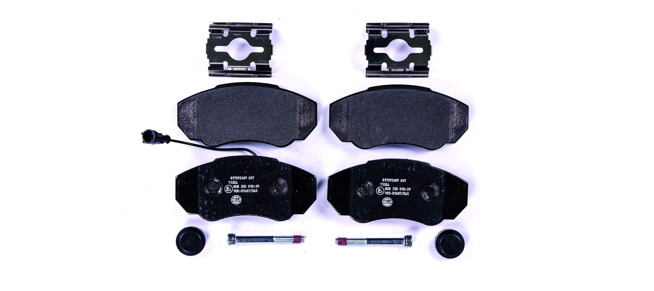 HELLA 8DB 355 010-391 - Bremsbelagsatz, Scheibenbremse