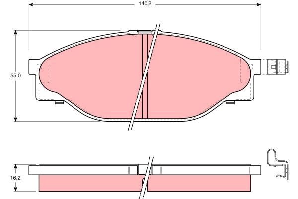 TRW DISC BRAKE PADS - TecDoc Only
