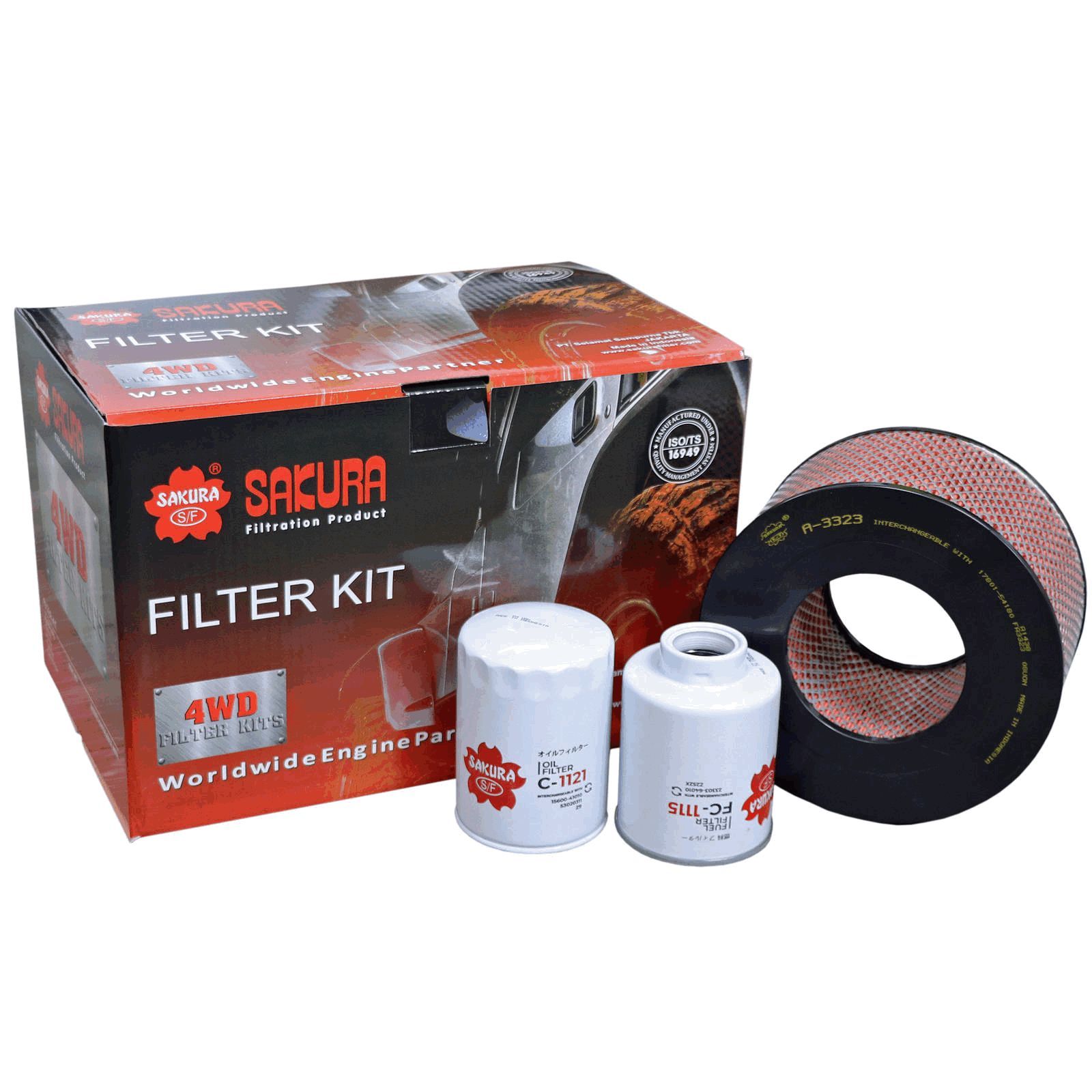 FILTER KIT OIL AIR FUEL TOYOTA - TecDoc Only