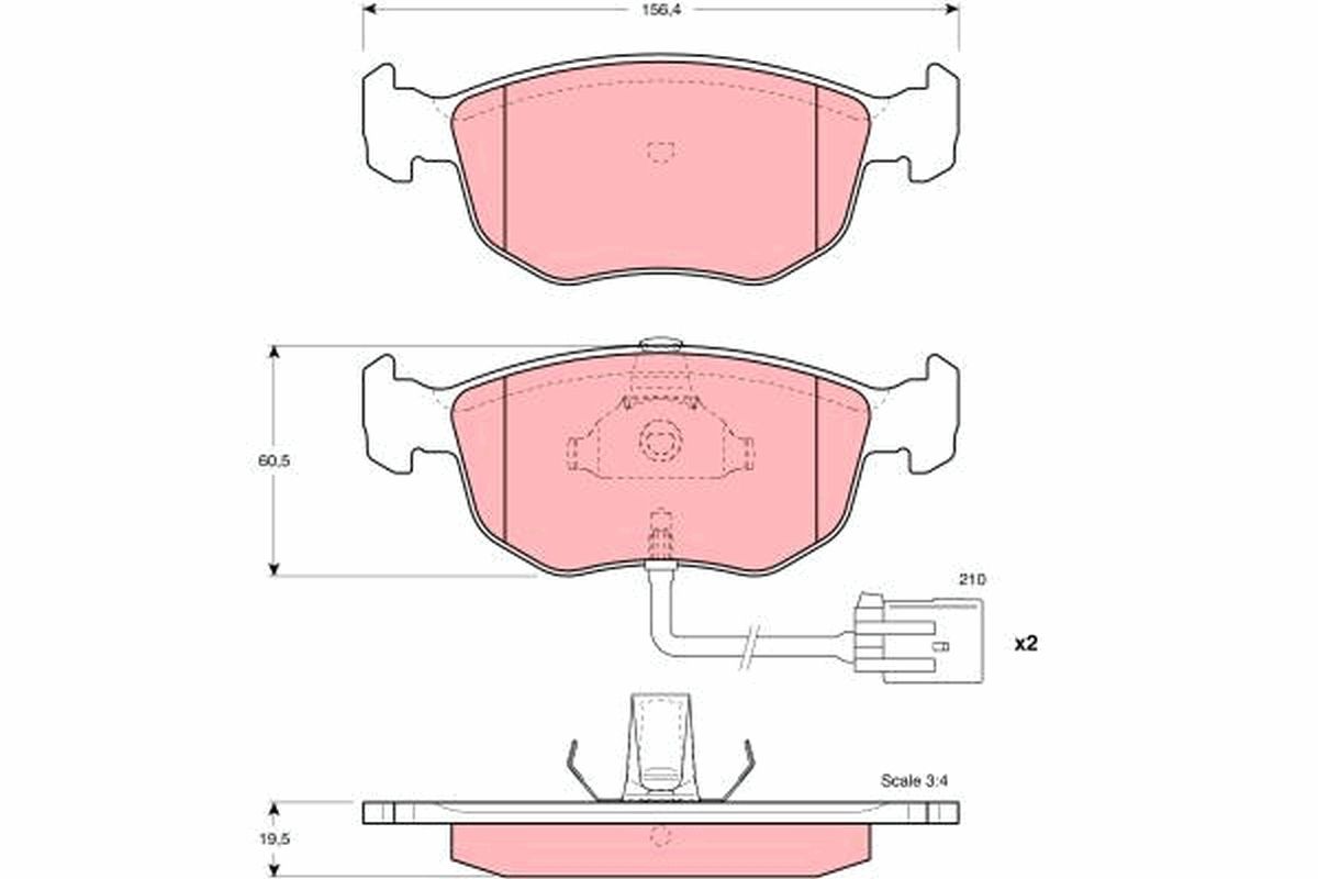 Brake Pad Set, disc brake GDB1213