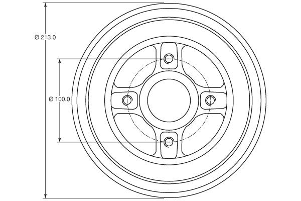 TRW BRAKE DRUM - TecDoc 2