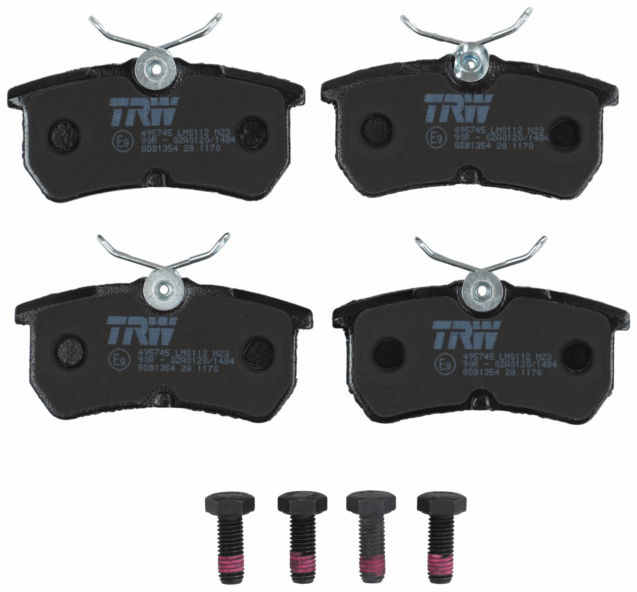 TRW DISC BRAKE PADS - TecDoc 2