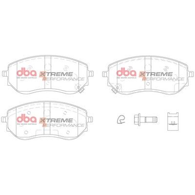DBA XP XTREME PERFORMANCE BRAKE PADS [ Mercedes-Benz X250 2018 - On F ] - TecDoc Only