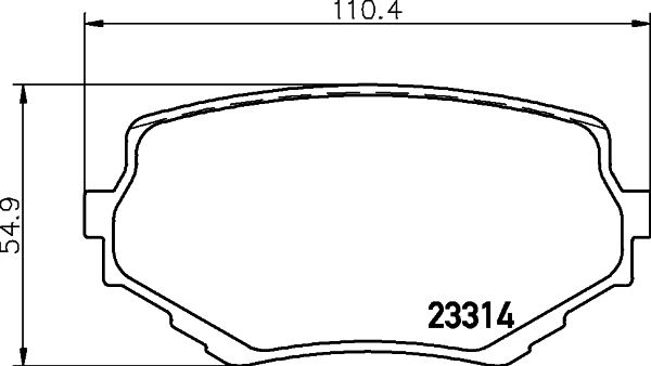 Brake Pad Set, disc brake 8DB 355 017-181