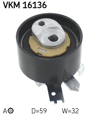 Tensioner Pulley, timing belt VKM 16136