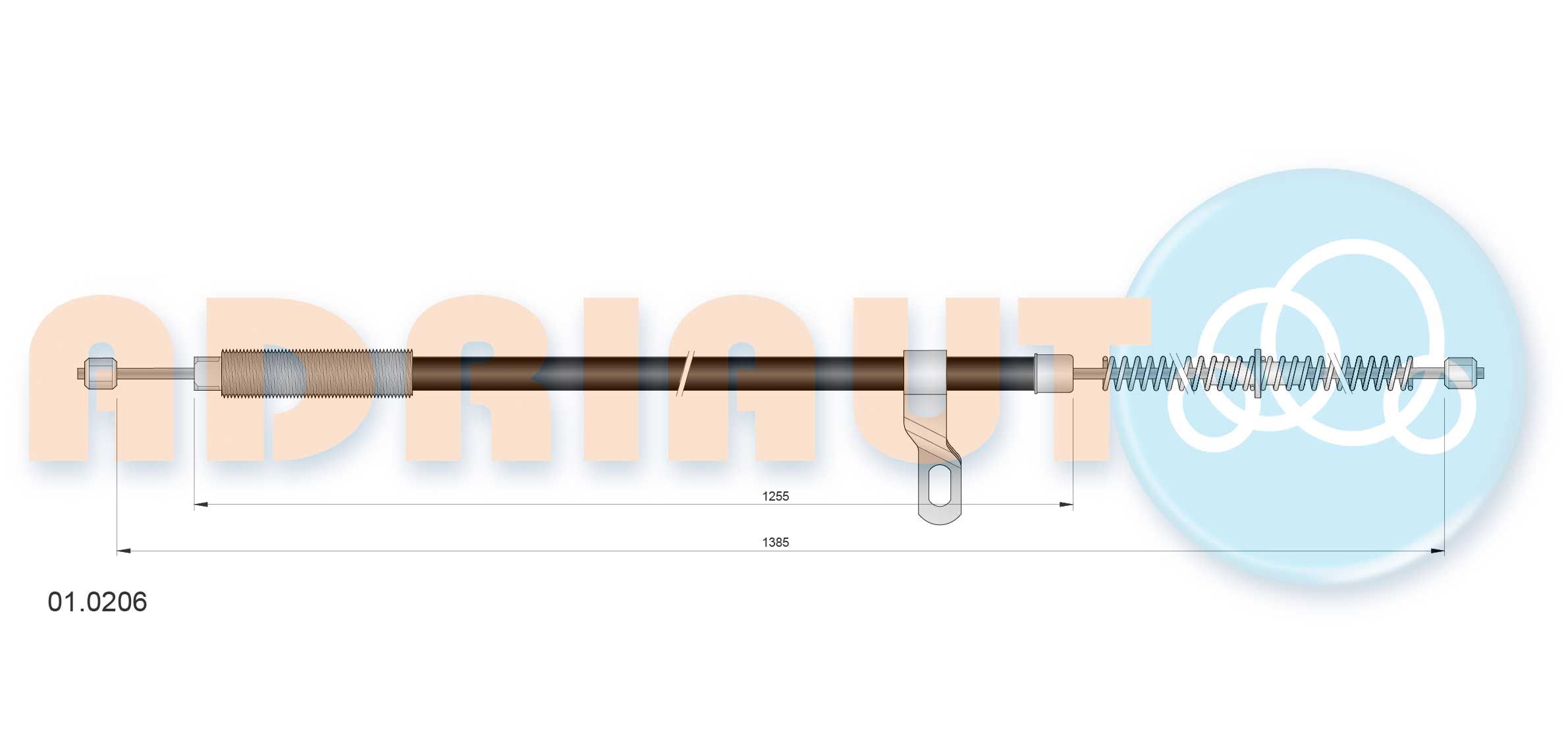 ADRIAUTO 01.0206 - Seilzug, Feststellbremse