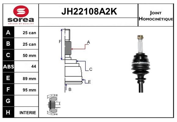 KIT CV JOINT AVEC KR084  - HYUNDAI