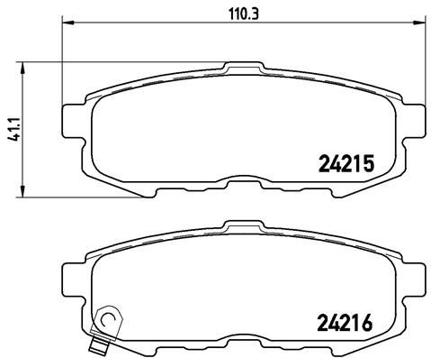 Brake Pad Set, disc brake P 49 042