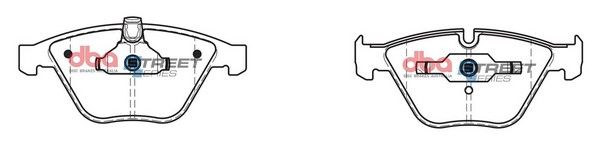 DBA SS STREET SERIES BRAKE PADS [ BMW 2003-2014 F ](suits wear sensor DBAWS1032, DBAWS1044, DBAWS1048 ) - TecDoc Only