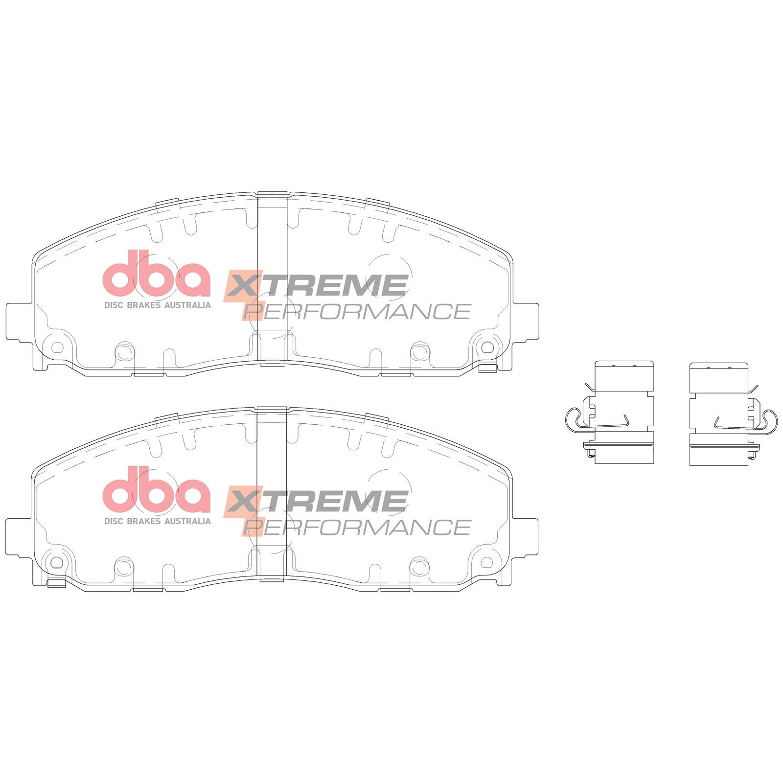 DBA SP PERFORMANCE BRAKE PADS [ Jeep Grand Cherokee Trackhawk 2017 - On F ] - TecDoc Only