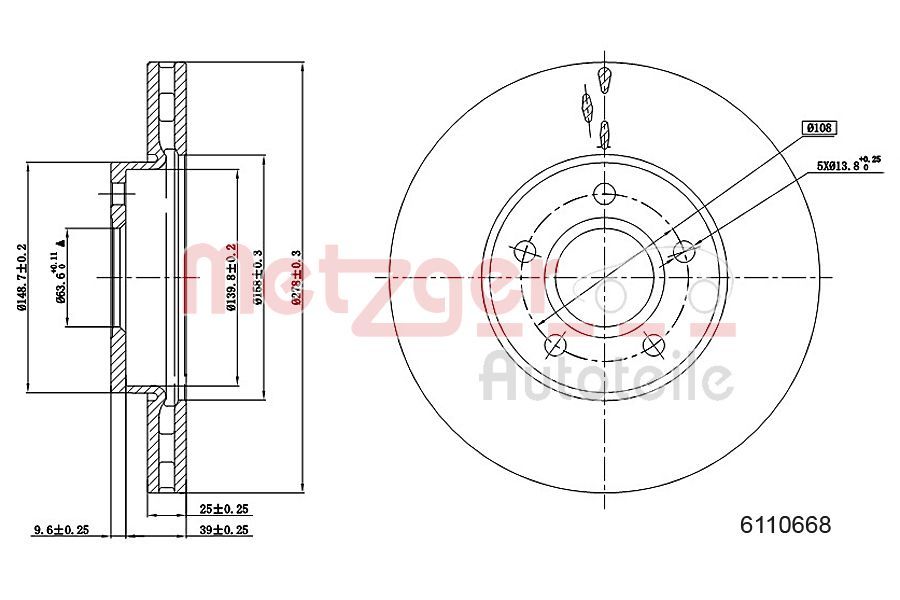 Brake Disc 6110668