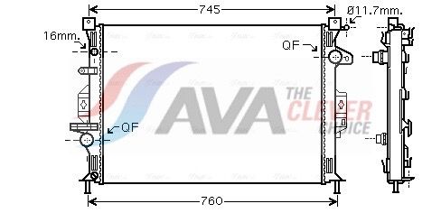 AVA QUALITY COOLING FDA2425 - K&uuml;hler, Motork&uuml;hlung ** CLEVER FIT **
