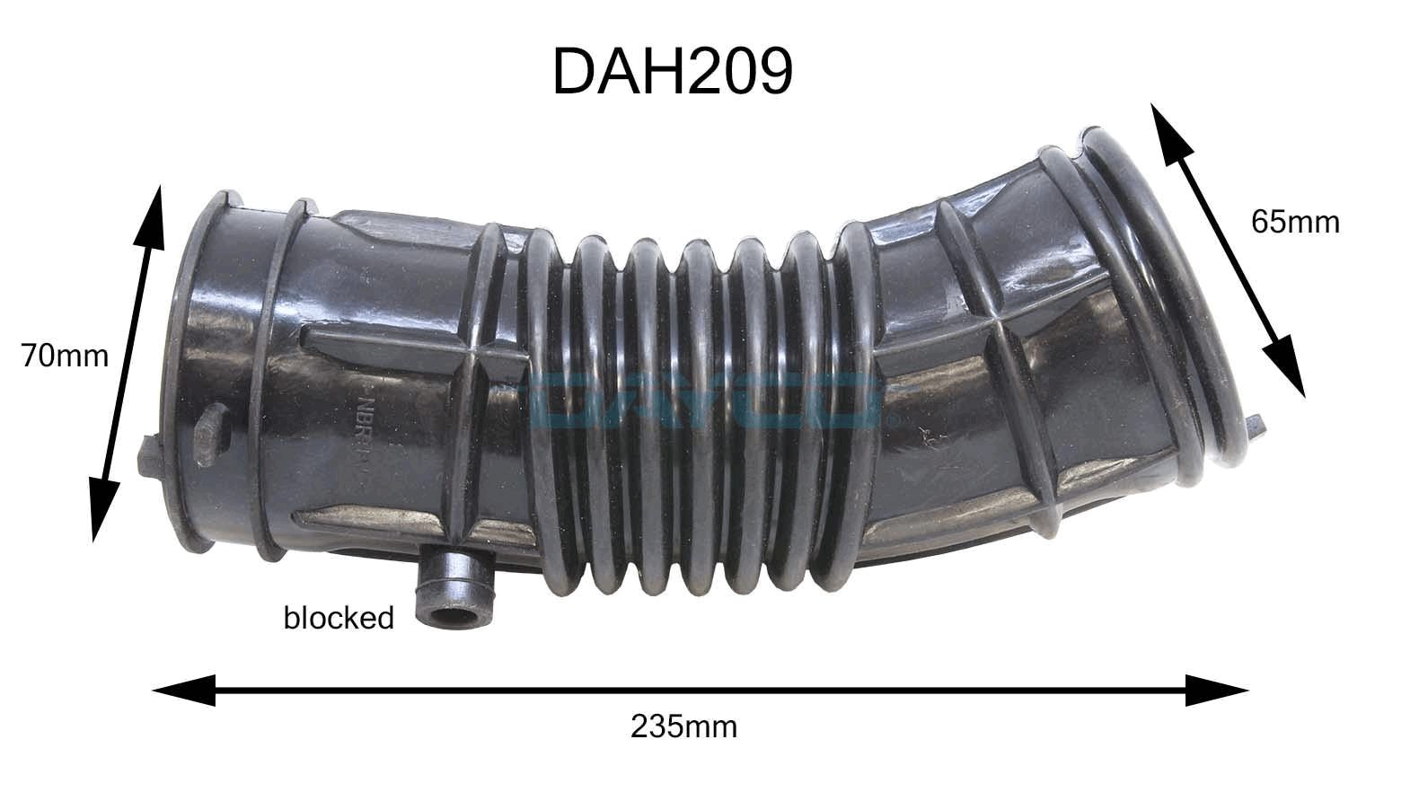 DAYCO AIR INTAKE HOSE HONDA - TecDoc Only