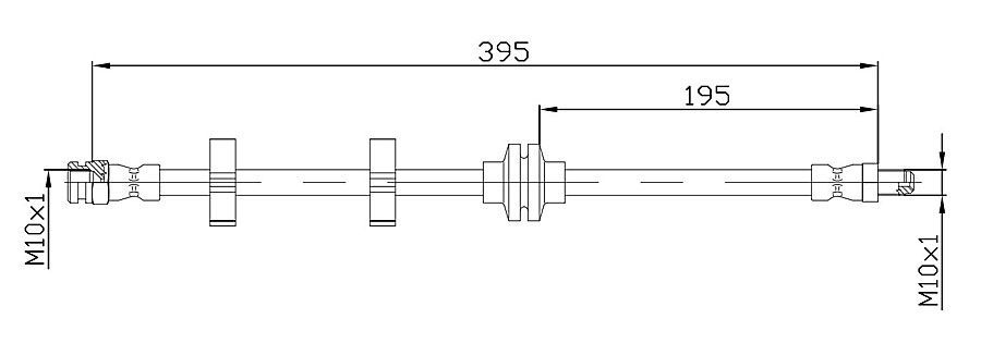 METZGER 4118402 - Bremsschlauch