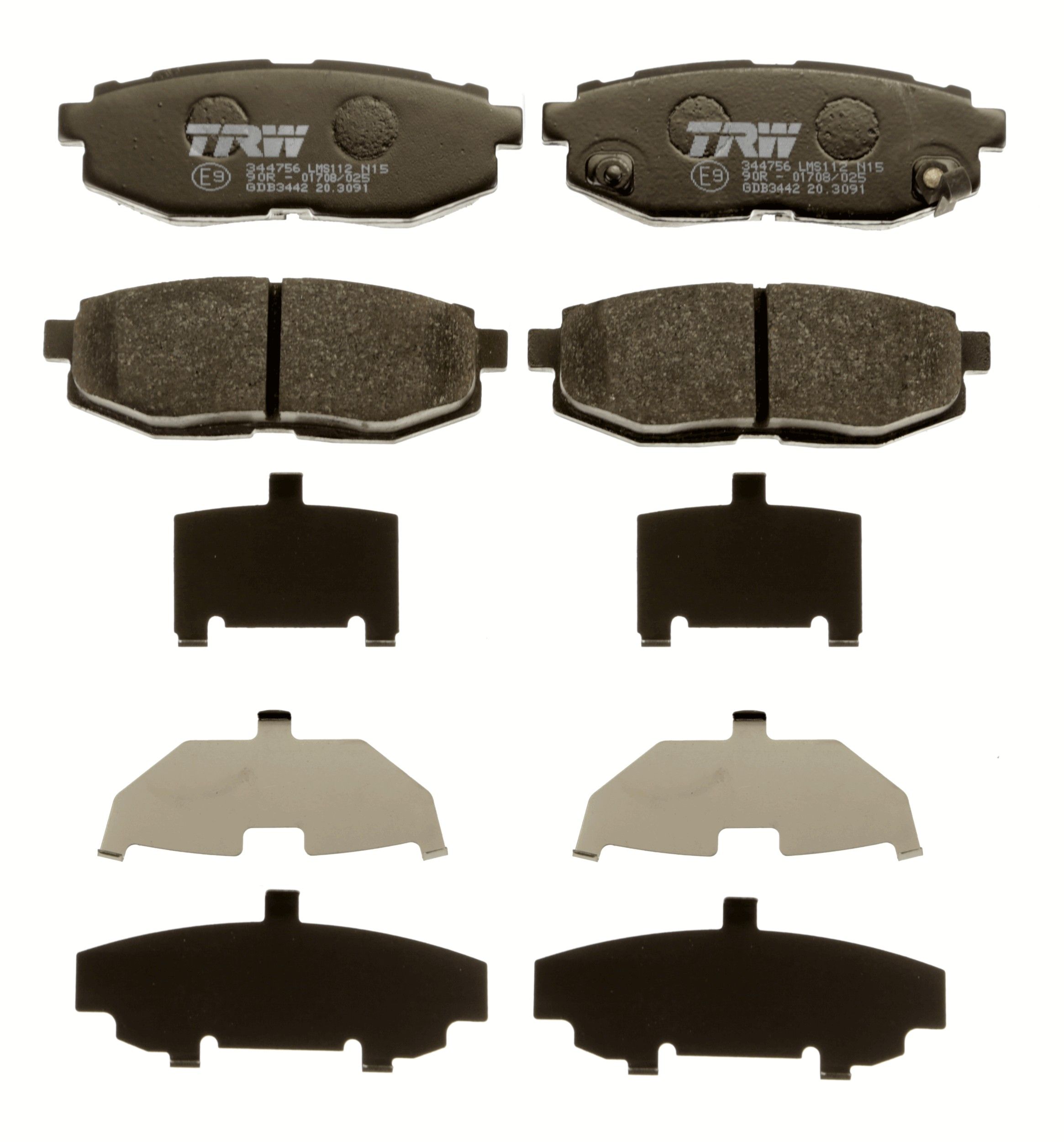 TRW DISC BRAKE PADS - TecDoc 2