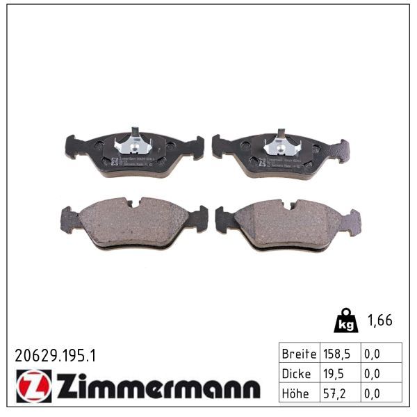 Bremsbelagsatz, Scheibenbremse