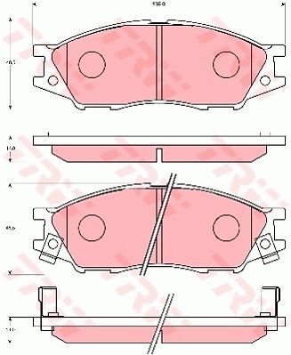 TRW DISC BRAKE PADS - TecDoc Only