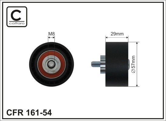 Deflection Pulley/Guide Pulley, timing belt 161-54