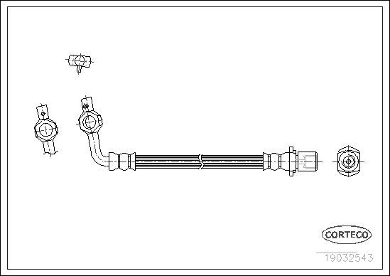 FLEXIBLE DE FREIN TOYOTA  0705