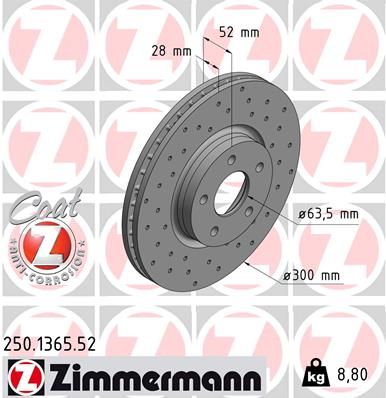 Brake Disc 250.1365.52