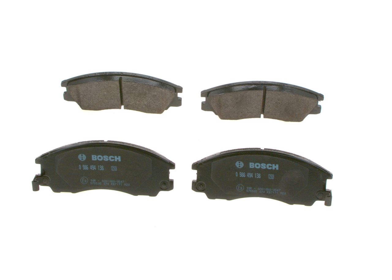 Brake Pad Set, disc brake 0 986 494 138