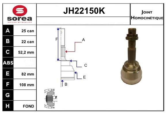 KIT CV JOINT AVEC KR006 - SUNNY