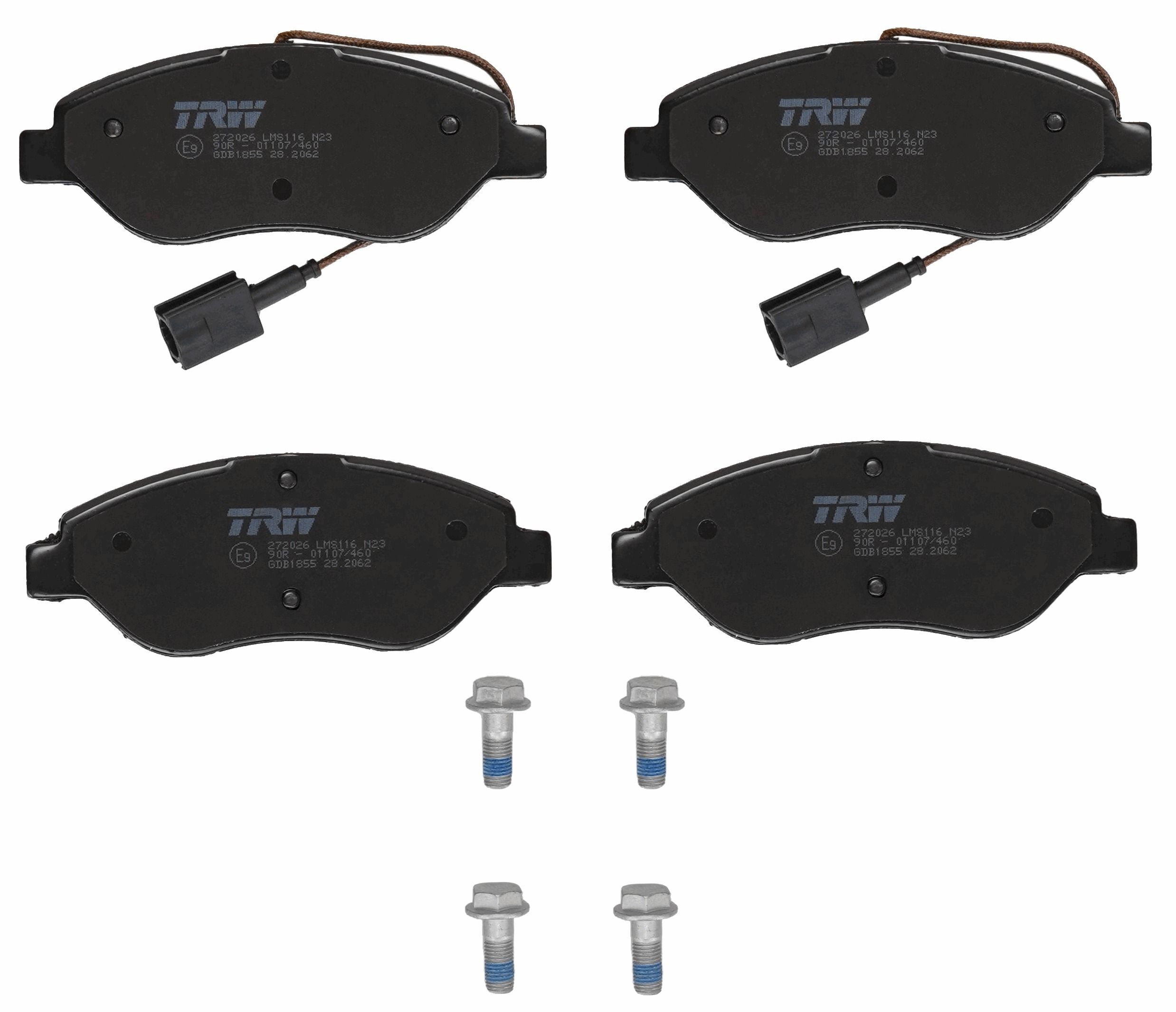 TRW DISC BRAKE PADS - TecDoc 2