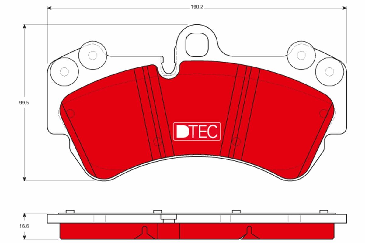 Brake Pad Set, disc brake GDB1547DTE