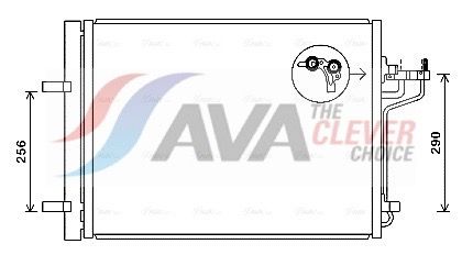 AVA QUALITY COOLING FD5488D - Kondensator, Klimaanlage ** CLEVER FIT **