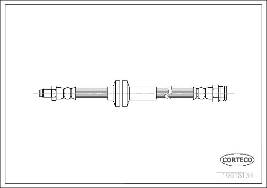 FLEXIBLE DE FREIN FIAT-LANCIA  0705